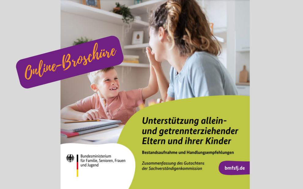 10. Familiebericht Bund: Untersützung allein- und getrennterziehender Eltern und ihrer Kinder 2025
