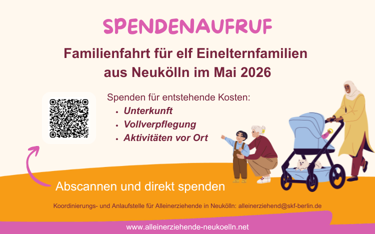 Spendenaufruf Einelternfamilien-Reise 2026