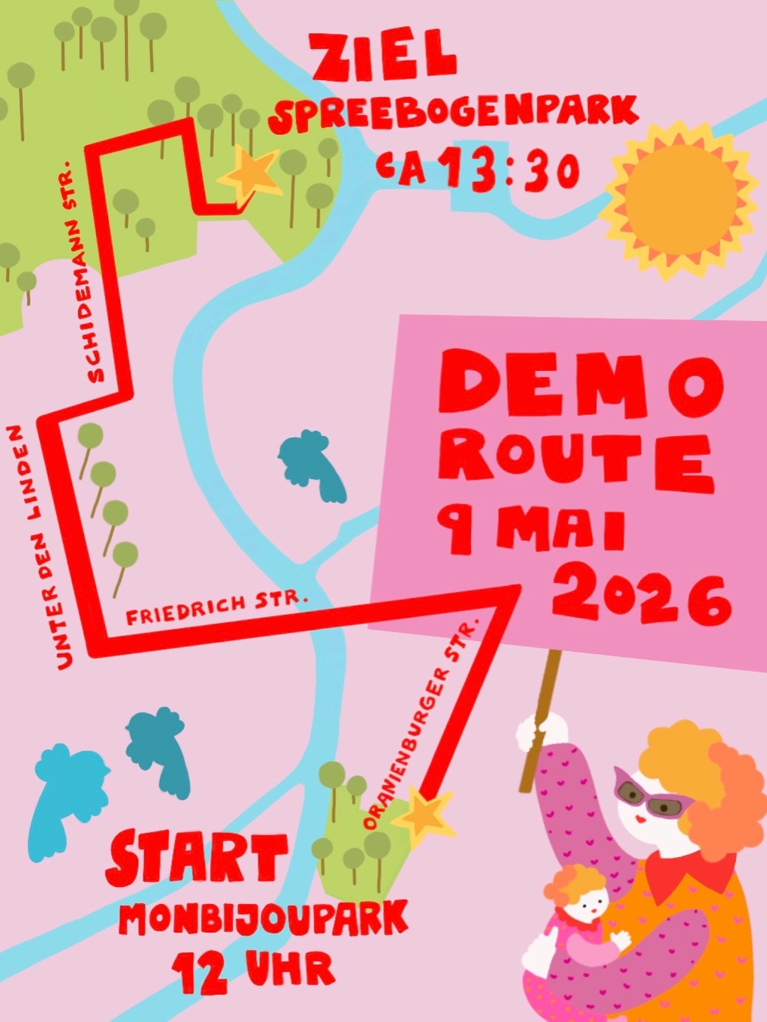 Demo 9 Mai 2026 Hunderttausend Mütter Demo 9.5.2026