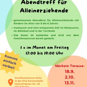 Abendtreff für Alleinerziehende
